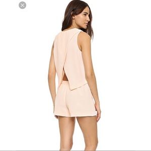Lyndsey Club Monaco romper in blush with open back